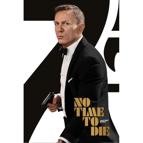 007Store James Bond No Time To Die Black Tie Poster - Heavyweight Paper