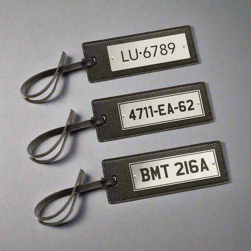 007Store James Bond Number Plate Bag Charm Set - Goldfinger Edition - By Globe-Trotter