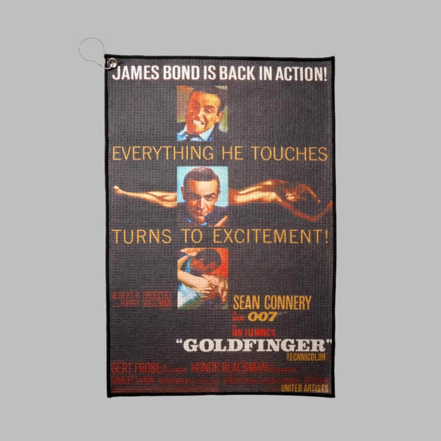 007Store James Bond Golf Towel - Goldfinger Edition - By Penfold