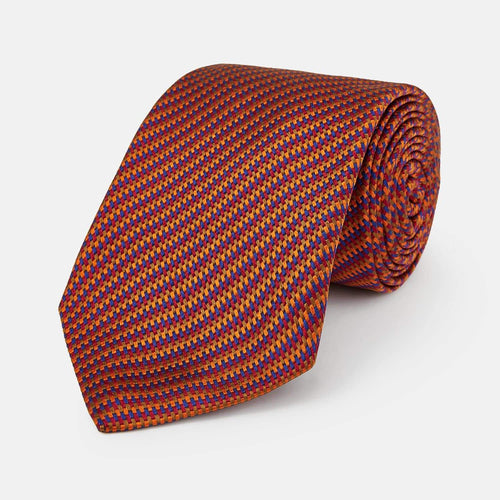 007Store James Bond Stripe Silk Tie - Die Another Day Edition - By Turnbull & Asser