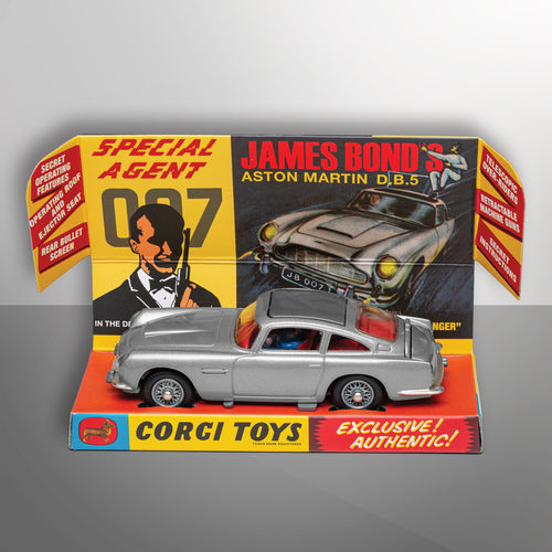 007Store James Bond Aston Martin DB5 Model Car With Ejector Seat - Goldfinger 60th Anniversary Edition - By Corgi