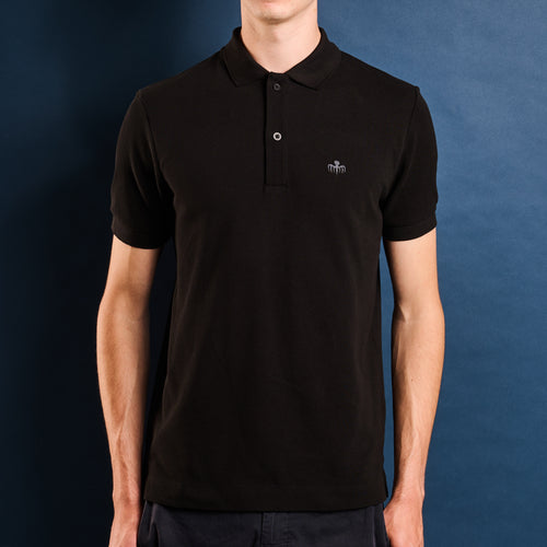 007Store James Bond SPECTRE Symbol Embroidered Cotton Polo Shirt