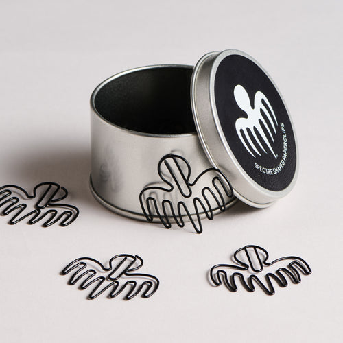 007Store James Bond SPECTRE Symbol Black Metal Paperclips (Outlet Item)