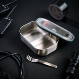 007Store James Bond Stainless Steel Lunch Box & Fork - 007 Crew Edition, view 2