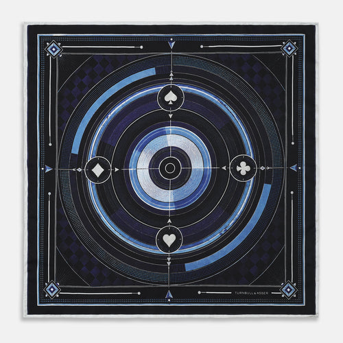 007Store James Bond Target Silk Pocket Square - Casino Royale 20th Anniversary Edition - By Turnbull & Asser