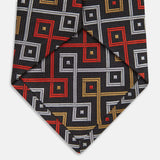 007Store James Bond Geo Squares Silk Tie - The World Is Not Enough Edition - By Turnbull & Asser, view 5