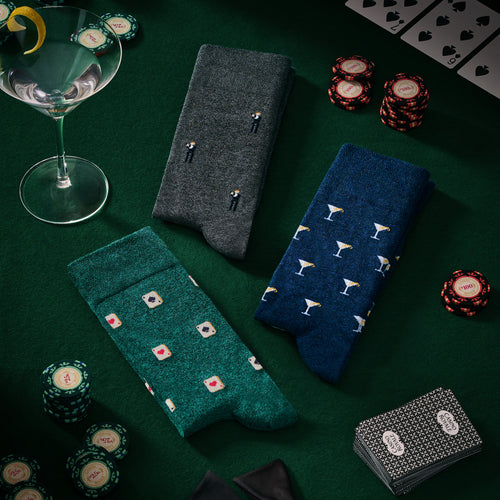 007Store James Bond Three Sock Gift Box - Casino Royale Edition - By The London Sock Exchange