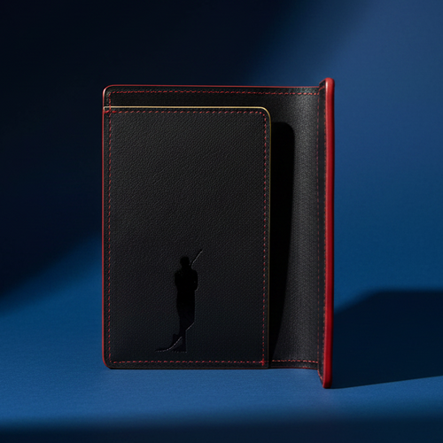 007Store James Bond Navy Leather Passport Sleeve - Thunderball Edition - By Globe-Trotter