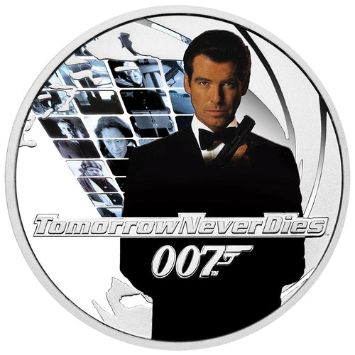 007Store James Bond Tomorrow Never Dies 1/2 oz Silver Proof Coin - By The Perth Mint