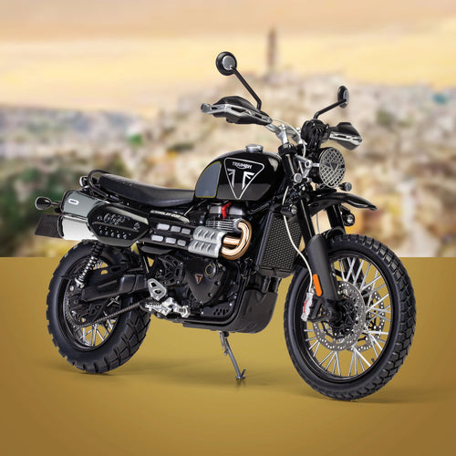 007Store James Bond Triumph Scrambler 1200 Model Bike - No Time to Die Edition - By Corgi