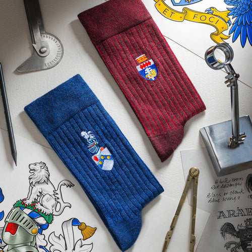 007Store James Bond Two Sock Giftbox - Heraldry Edition - By The London Sock Exchange