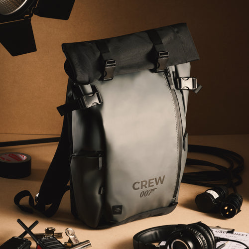 007Store James Bond Weatherproof Roll-Top Backpack - 007 Crew Edition