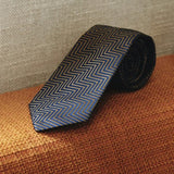 007Store James Bond Zig Zag Silk Tie - The World Is Not Enough Edition - By Turnbull & Asser, view 3