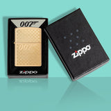 007Store James Bond Zippo Lighter - Brass Checkerboard Edition, view 3