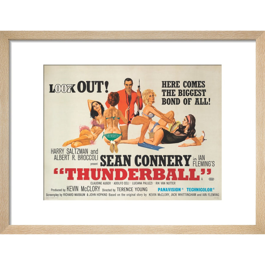 007Store James Bond Thunderball Framed Art Print - By King & McGaw