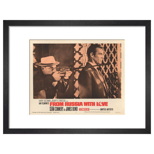007Store James Bond From Russia With Love Lobby Card Framed Art Print - By King & McGaw