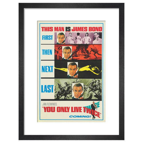 007Store James Bond You Only Live Twice Teaser Framed Art Print - By King & McGaw
