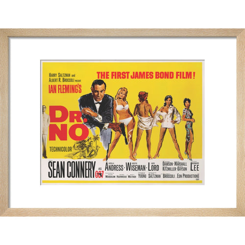 007Store James Bond Dr. No Framed Art Print - By King & McGaw