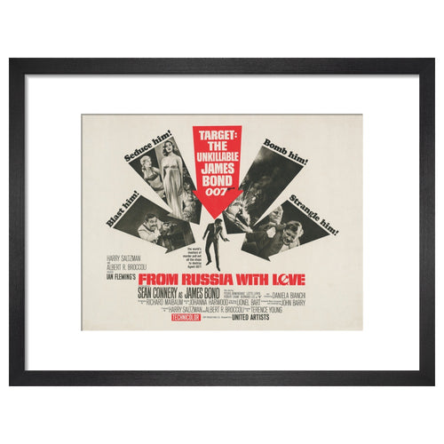 007Store James Bond From Russia With Love Framed Art Print - By King & McGaw