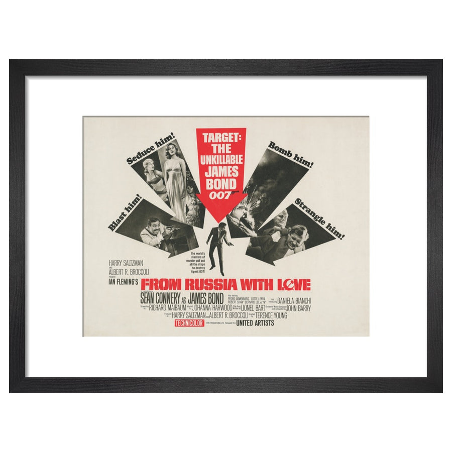 007Store James Bond From Russia With Love Framed Art Print - By King & McGaw