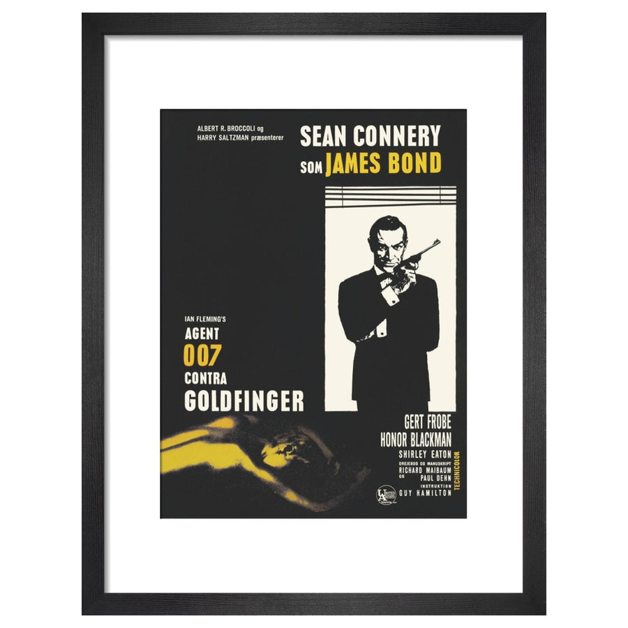 007Store James Bond Danish Goldfinger Framed Art Print - By King & McGaw