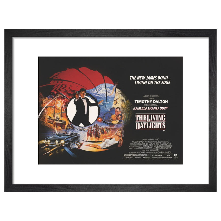 007Store James Bond The Living Daylights Framed Art Print - By King & McGaw
