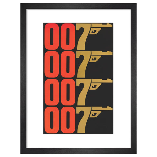 007Store James Bond The Man With The Golden Gun Graphic Framed Art Print - By King & McGaw