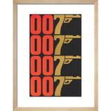 007Store James Bond The Man With The Golden Gun Graphic Framed Art Print - By King & McGaw, view 2