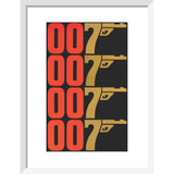 007Store James Bond The Man With The Golden Gun Graphic Framed Art Print - By King & McGaw, view 3