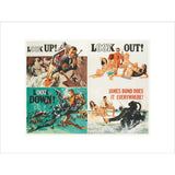 007Store James Bond Thunderball Four-piece Framed Art Print - By King & McGaw, view 2