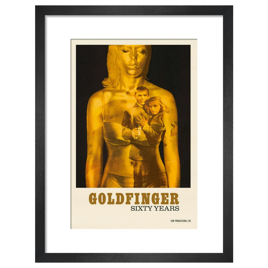 007Store James Bond 60 Years of Goldfinger Framed Art Print - By King & McGaw