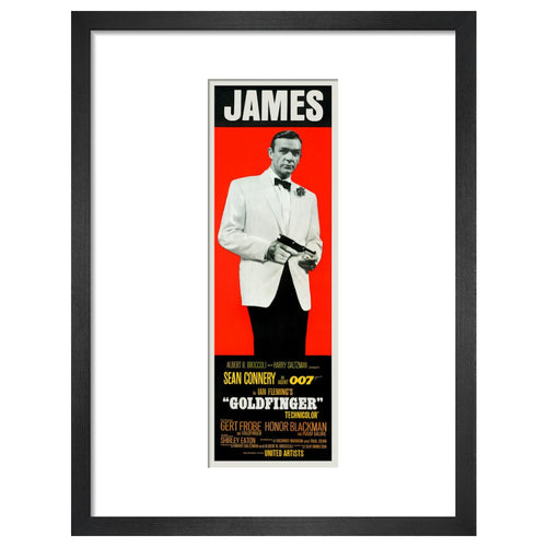 007Store James Bond Goldfinger James Framed Art Print - By King & McGaw