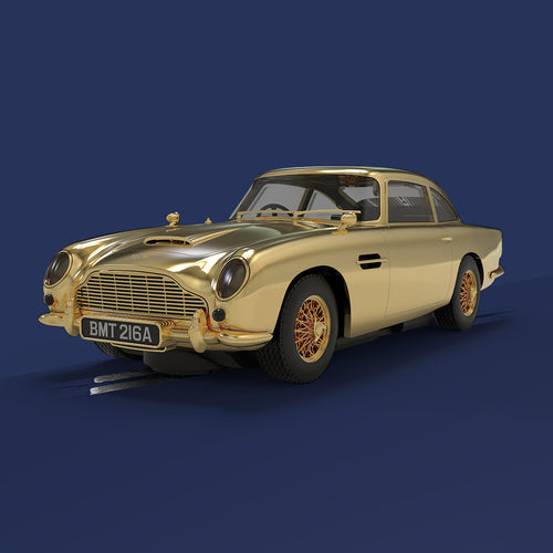 007Store Scalextric James Bond Aston Martin DB5 Slot Car - Goldfinger 60th Anniversary Gold Edition
