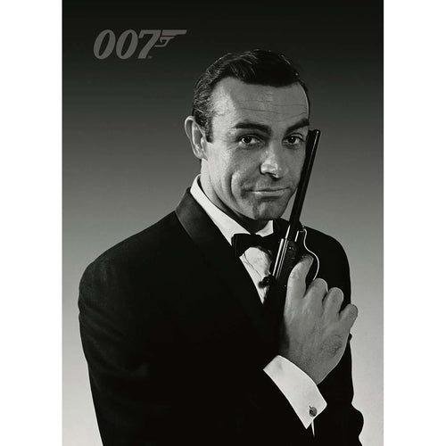 007Store James Bond Sean Connery Black & White Postcard