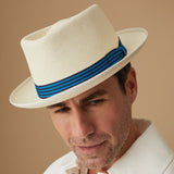 007Store The James Bond Stoke Panama Trilby Hat - Goldfinger White Edition - by Lock & Co., view 6