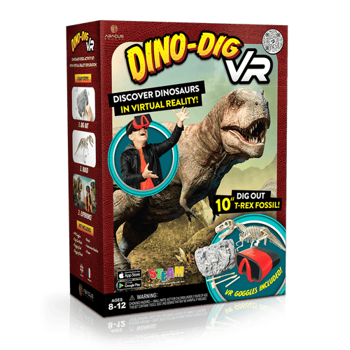Abacus Brands Virtual Reality Dinosaur Exploration Kit - DINO DIG VR