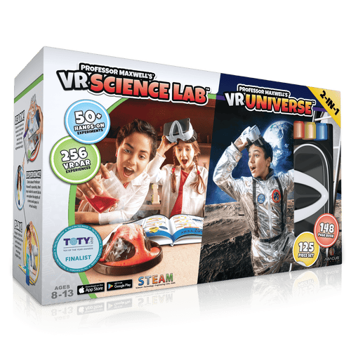 Abacus Brands Professor Maxwell's Virtual Reality 2 in 1 Bundle Pack - VR Science Lab & Universe