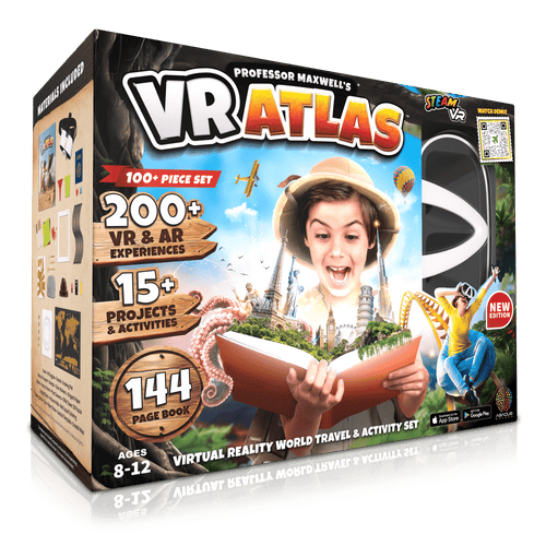 Abacus Brands Professor Maxwell's VR Atlas World Travel Activity Kit