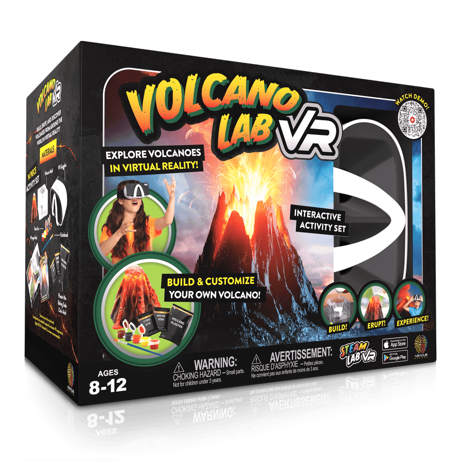 Abacus Brands STEAM LAB VIRTUAL REALITY KIDS TOY - VOLCANO LAB VR