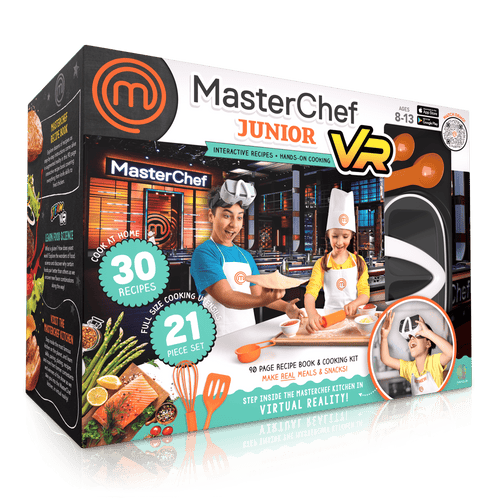 Abacus Brands Virtual Reality Recipe Book & Cooking Set for Kids - VR MasterChef Junior
