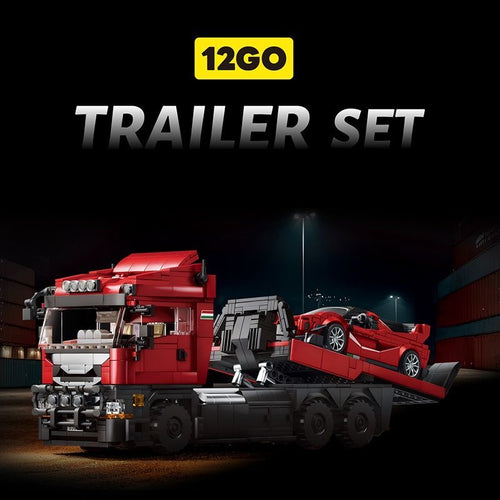 Afobrick 12GO 95002 Ferrari Trailer Set