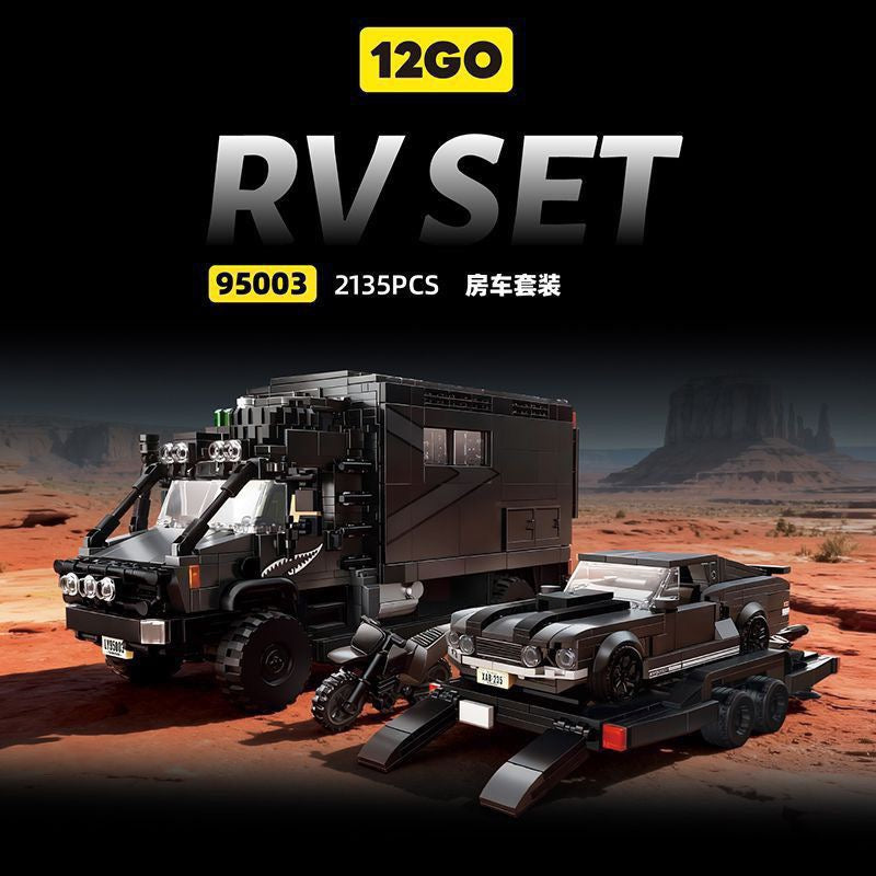Afobrick 12GO 95003 Unimog RV Trailer