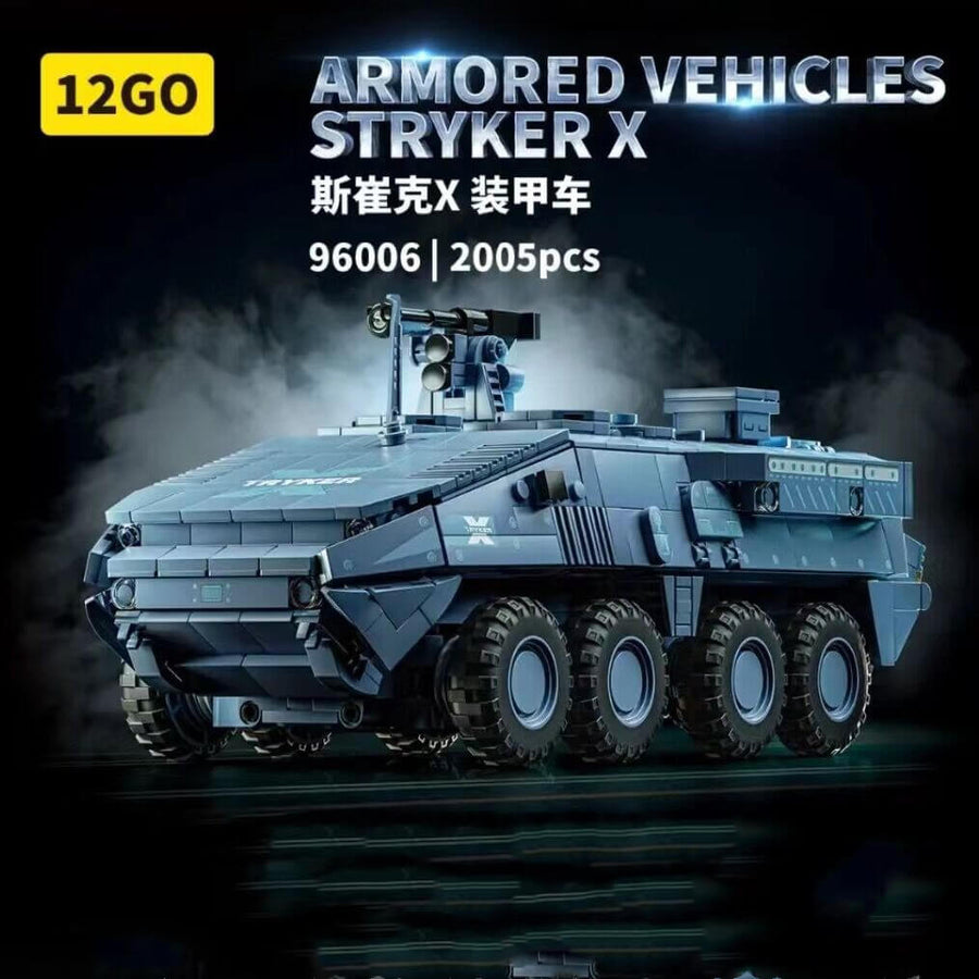 Afobrick 12GO 96006 Stryker X Armored Vehicle