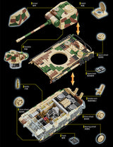 Afobrick 12GO 97002 Panther Medium Tank G, view 4