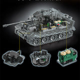 Afobrick 12GO 97008 Tiger heavy tank electroplating gray, view 2