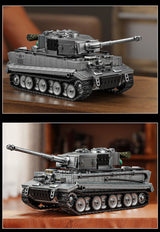 Afobrick 12GO 97008 Tiger heavy tank electroplating gray, view 4
