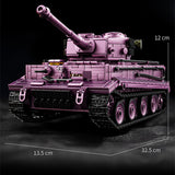 Afobrick 12GO 97009 Tiger heavy tank electroplating purple, view 5
