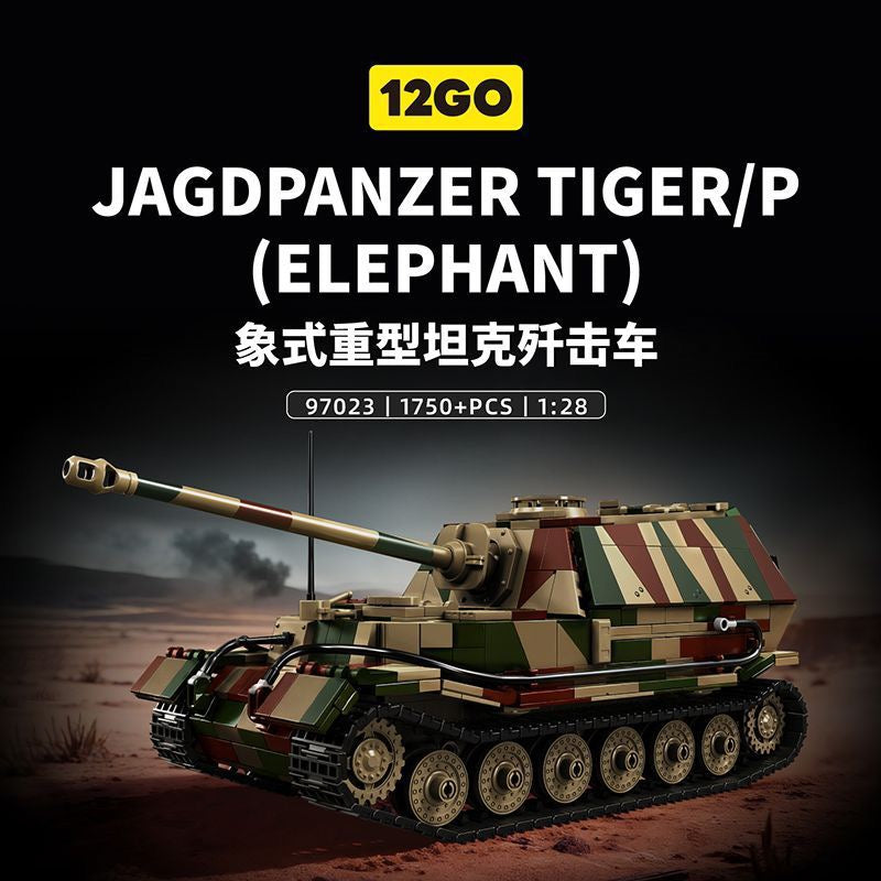 Afobrick 12GO 97023 Jagdpanzer Tiger/P elephant Camouflage version