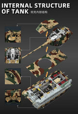 Afobrick 12GO 97036 1:16 Tiger II tank, view 4