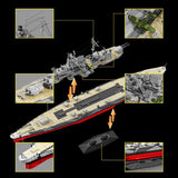 Afobrick 12GO 98006 Tirpitz Battleship, view 2